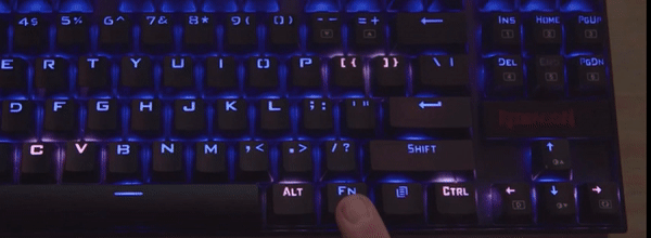 How to change color on Redragon keyboard - blinking lights